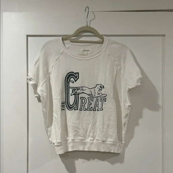 THE GREAT. Short sleeve sweatshirt - Picture 1 of 6